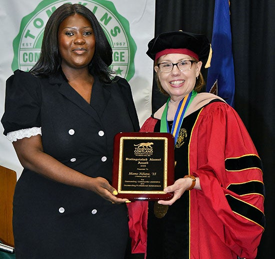 President Kremenek with Distinguished Alum Mame Ndiaye