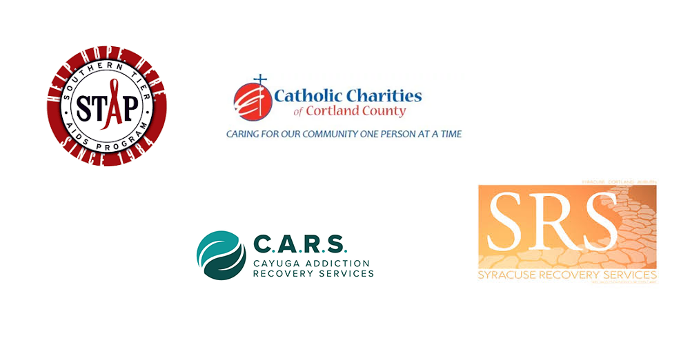 SRS, STAP, Catholic Charities of Cortland, and CARS logo.